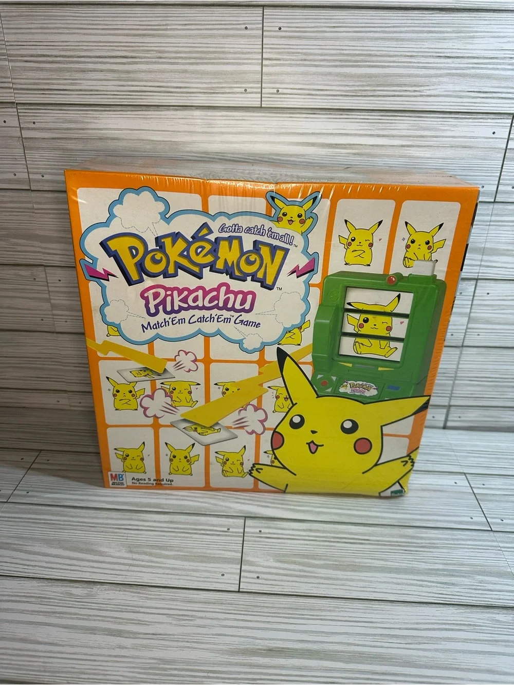Vintage 1999 Pikachu Match 'Em Catch 'Em Game by Milton Bradley Collectible